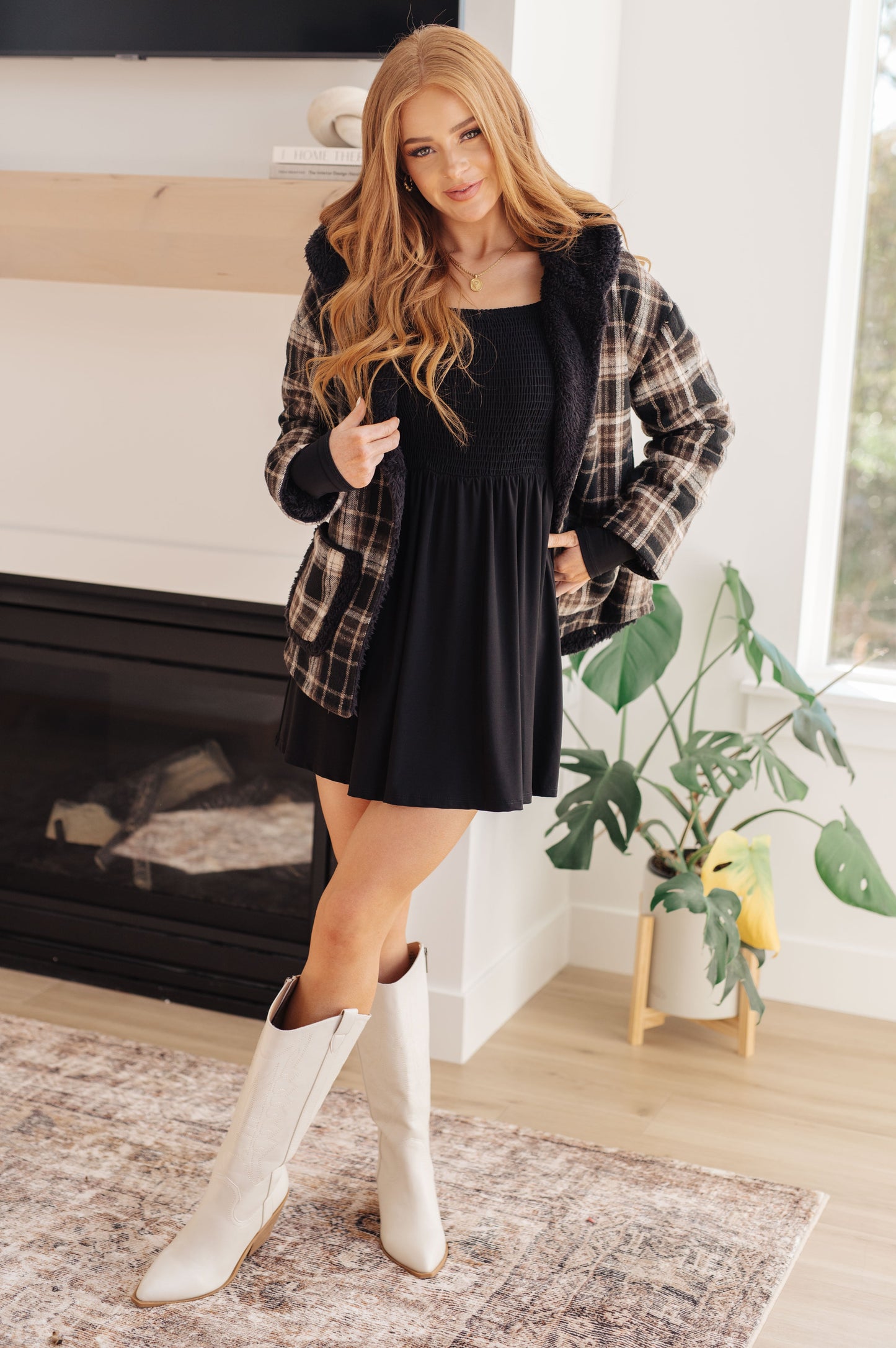 In the Thick of It Long Sleeve Skort Dress - G Marie's Boutique 