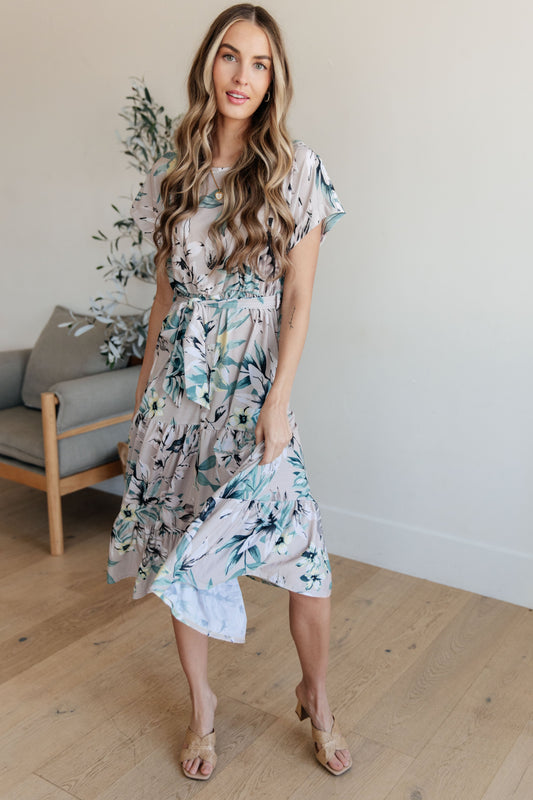 Shopin LA Into the Night Dolman Sleeve Floral Dress