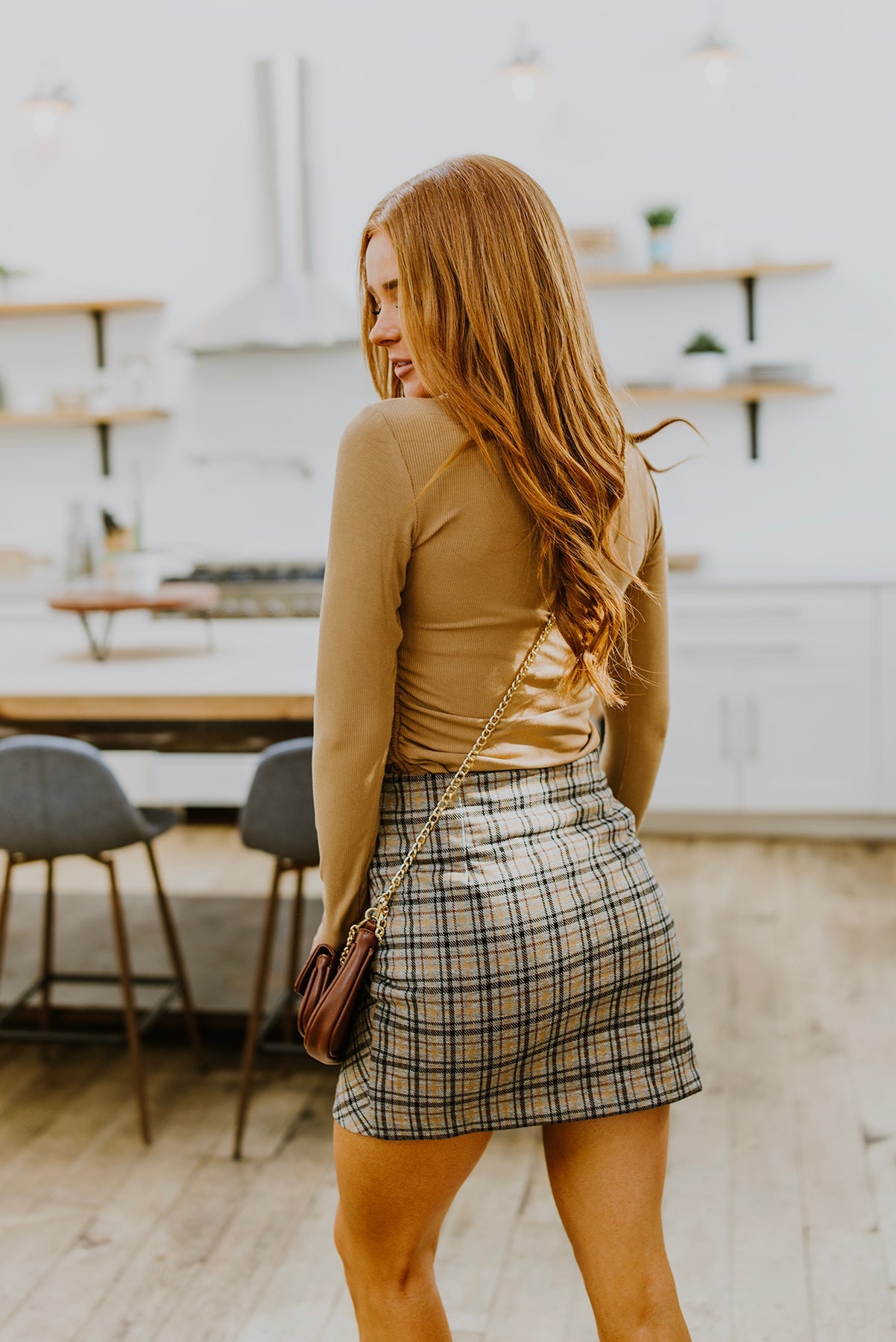 Late To Class Plaid Mini Skort - G Marie's Boutique 