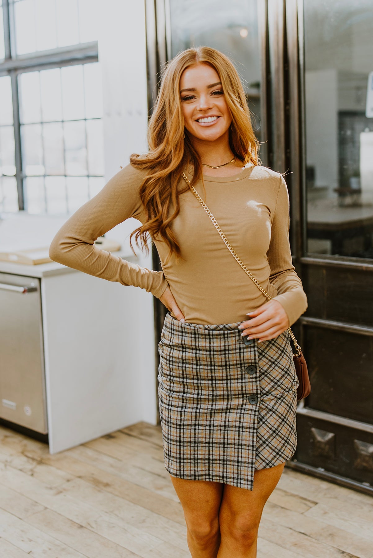 Late To Class Plaid Mini Skort - G Marie's Boutique 