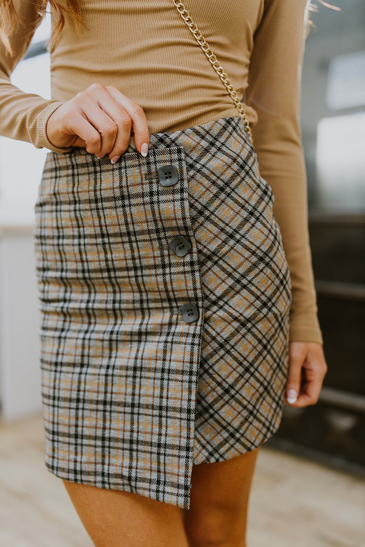 Late To Class Plaid Mini Skort - G Marie's Boutique 