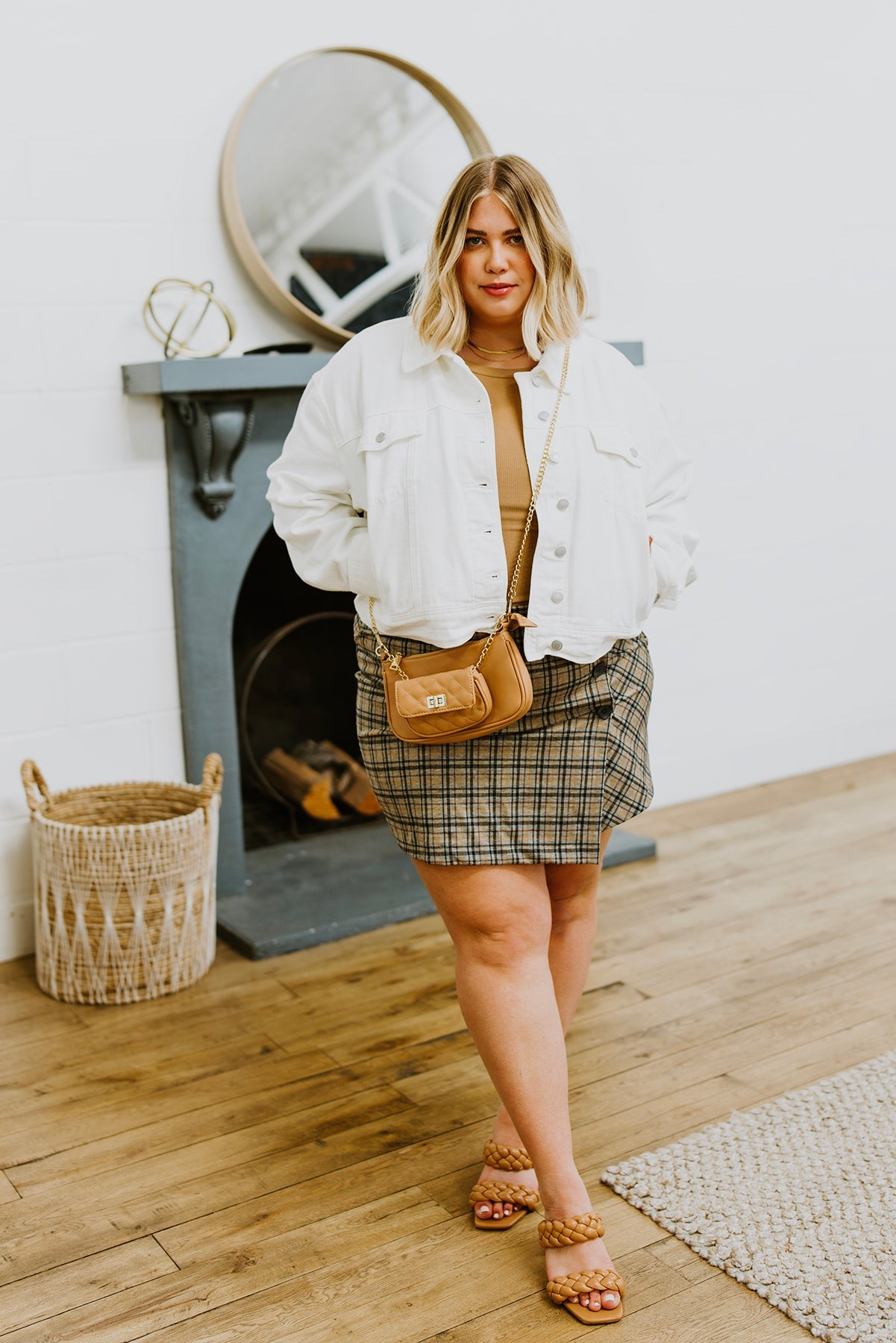 Late To Class Plaid Mini Skort - G Marie's Boutique 