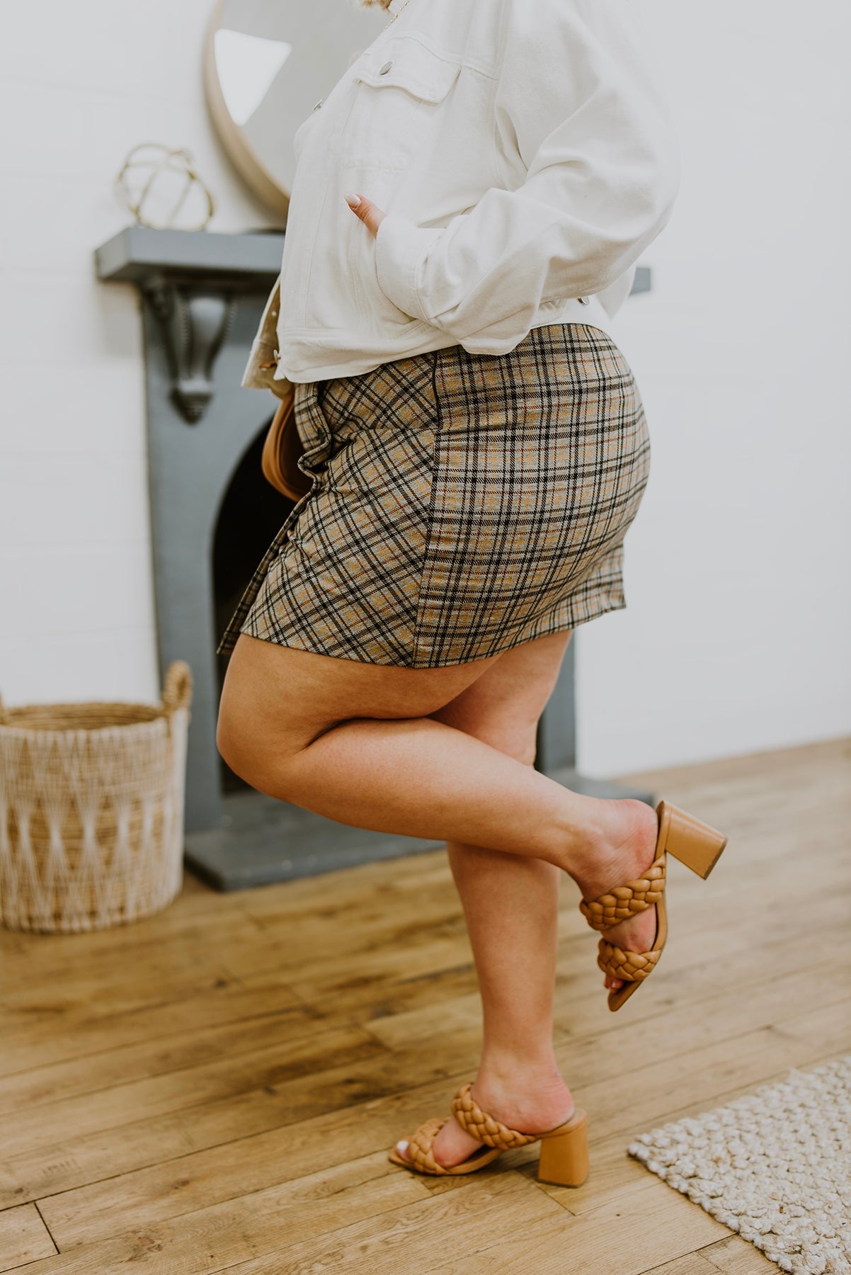 Late To Class Plaid Mini Skort - G Marie's Boutique 