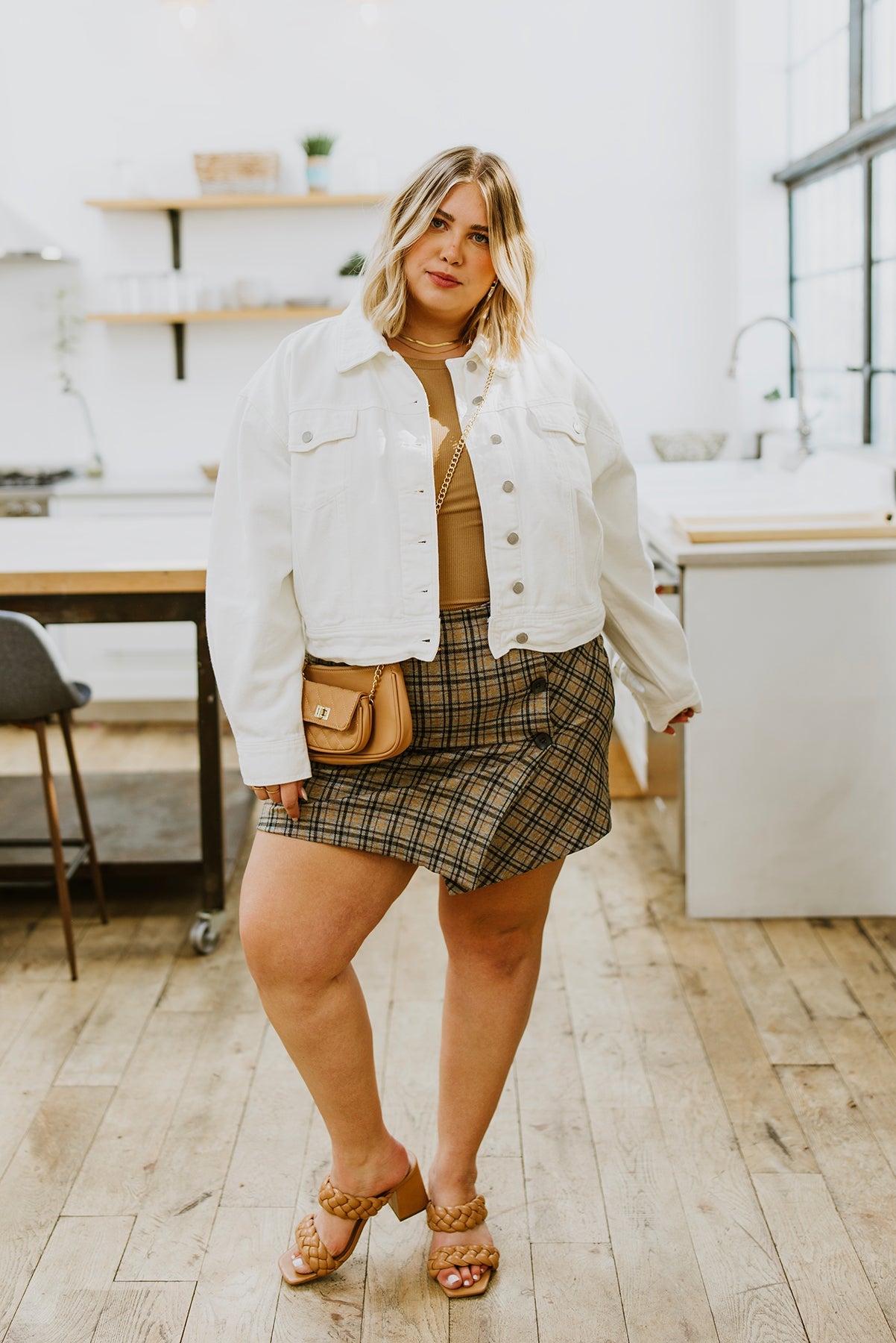 Late To Class Plaid Mini Skort - G Marie's Boutique 