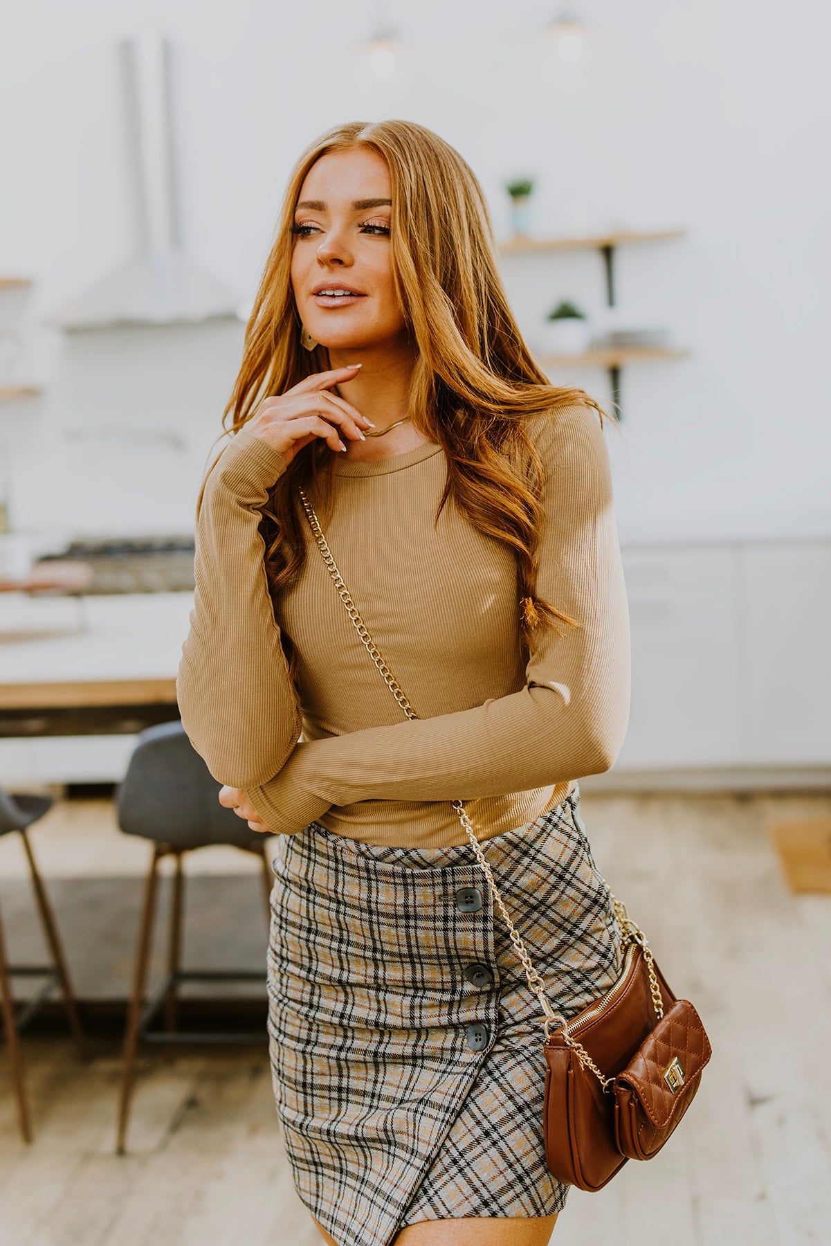 Late To Class Plaid Mini Skort - G Marie's Boutique 