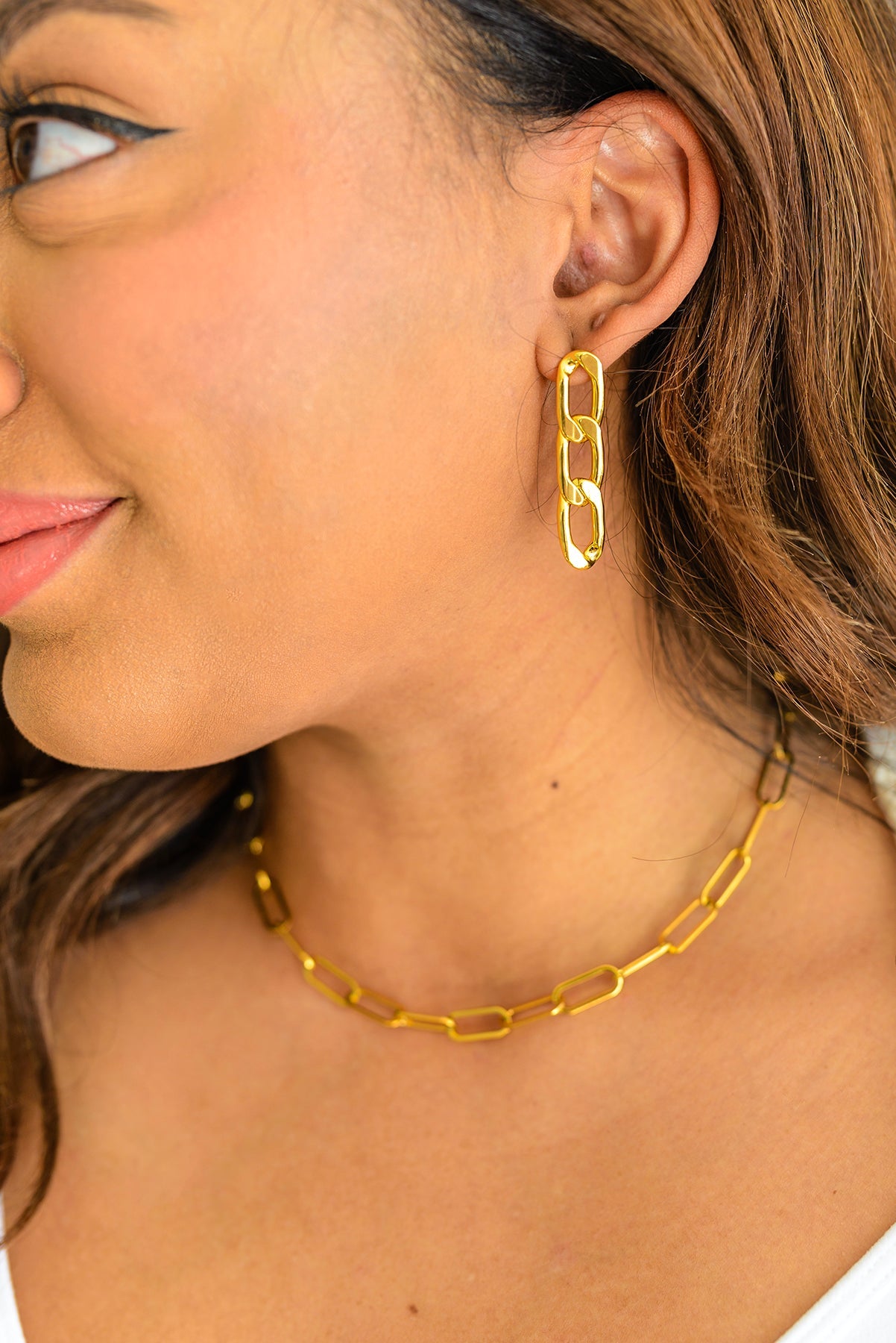 Linked Up Paperclip Earrings - G Marie's Boutique 