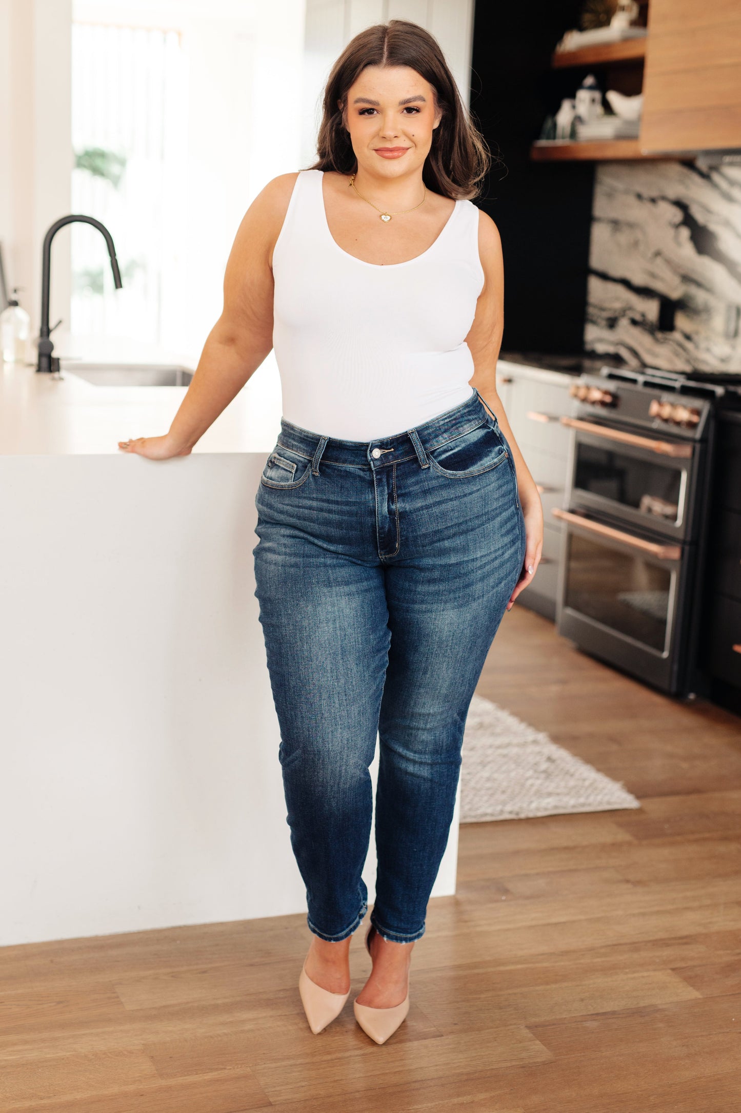 London Midrise Cuffed Boyfriend Jeans - G Marie's Boutique 