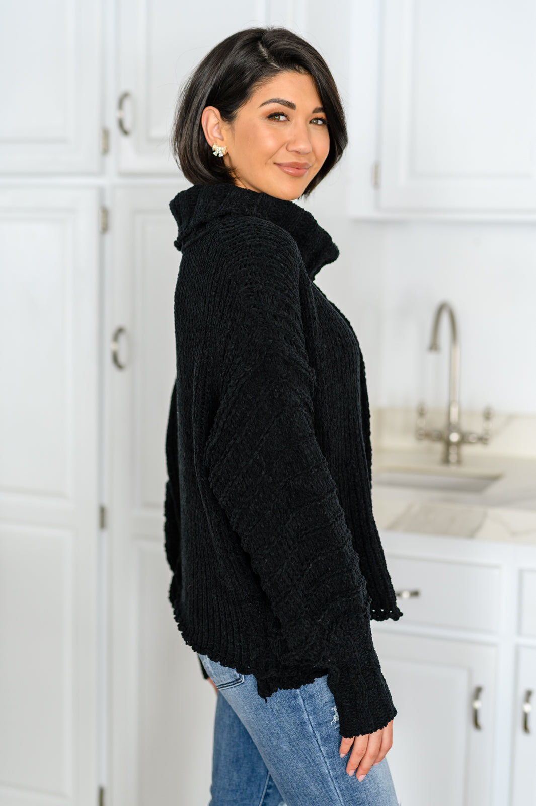 Maureen Long Sleeve Solid Knit Sweater - G Marie's Boutique 