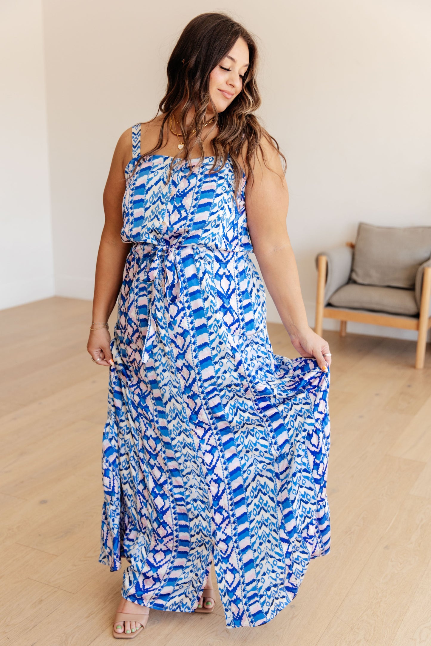 White Birch-Seas The Day Maxi Dress