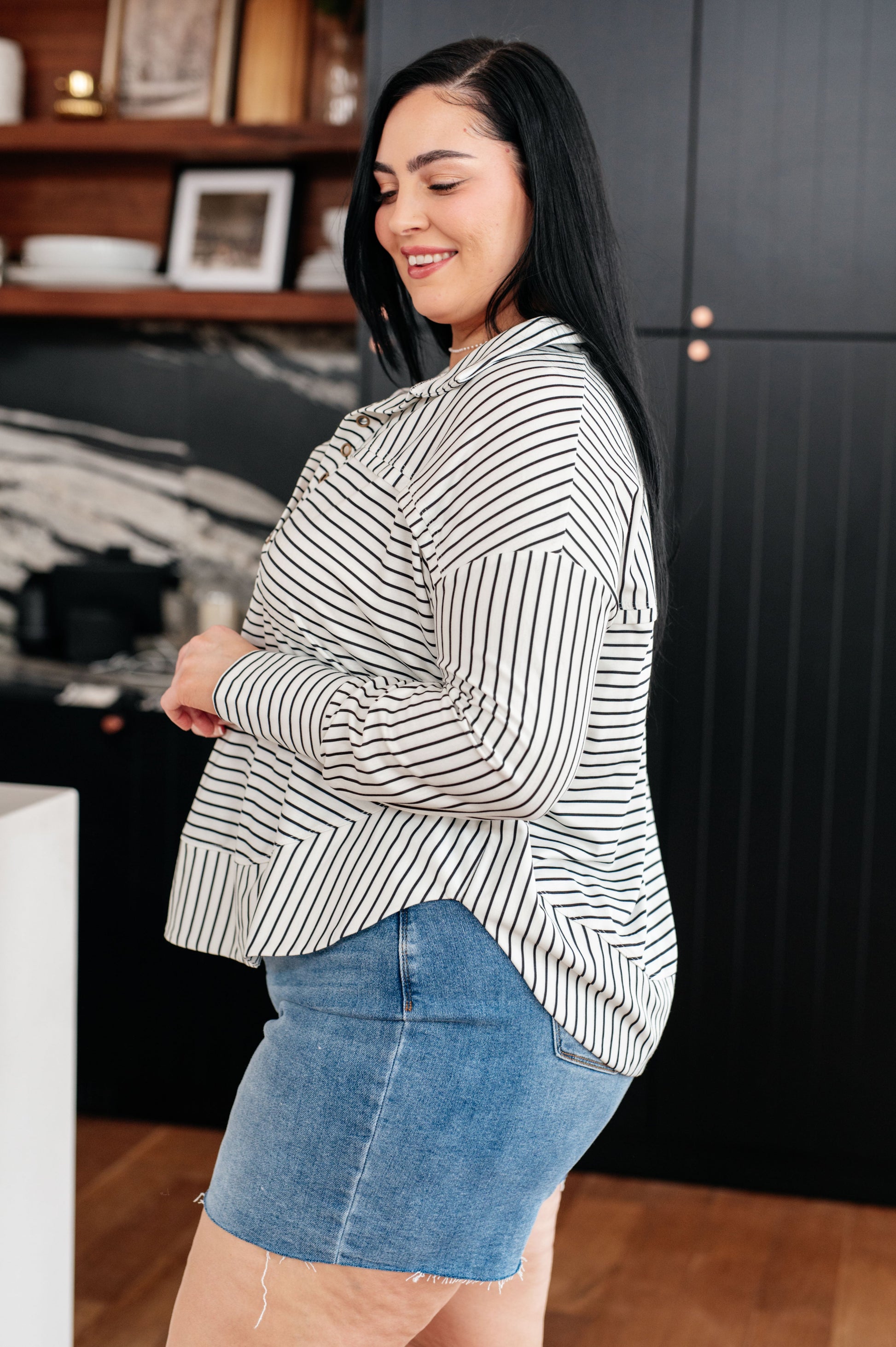 Striped Serendipity Pullover - G Marie's Boutique 