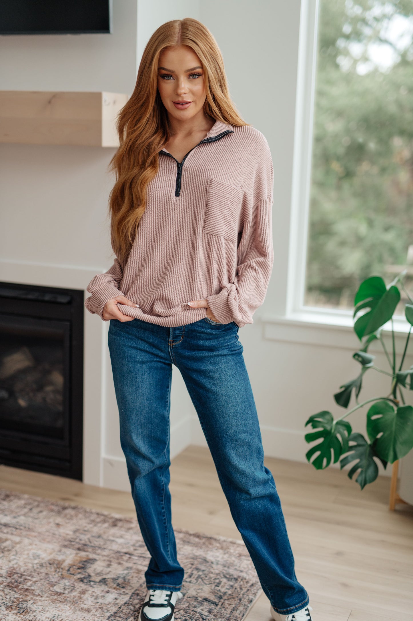 Up for Discussion Half Zip Pullover - G Marie's Boutique 