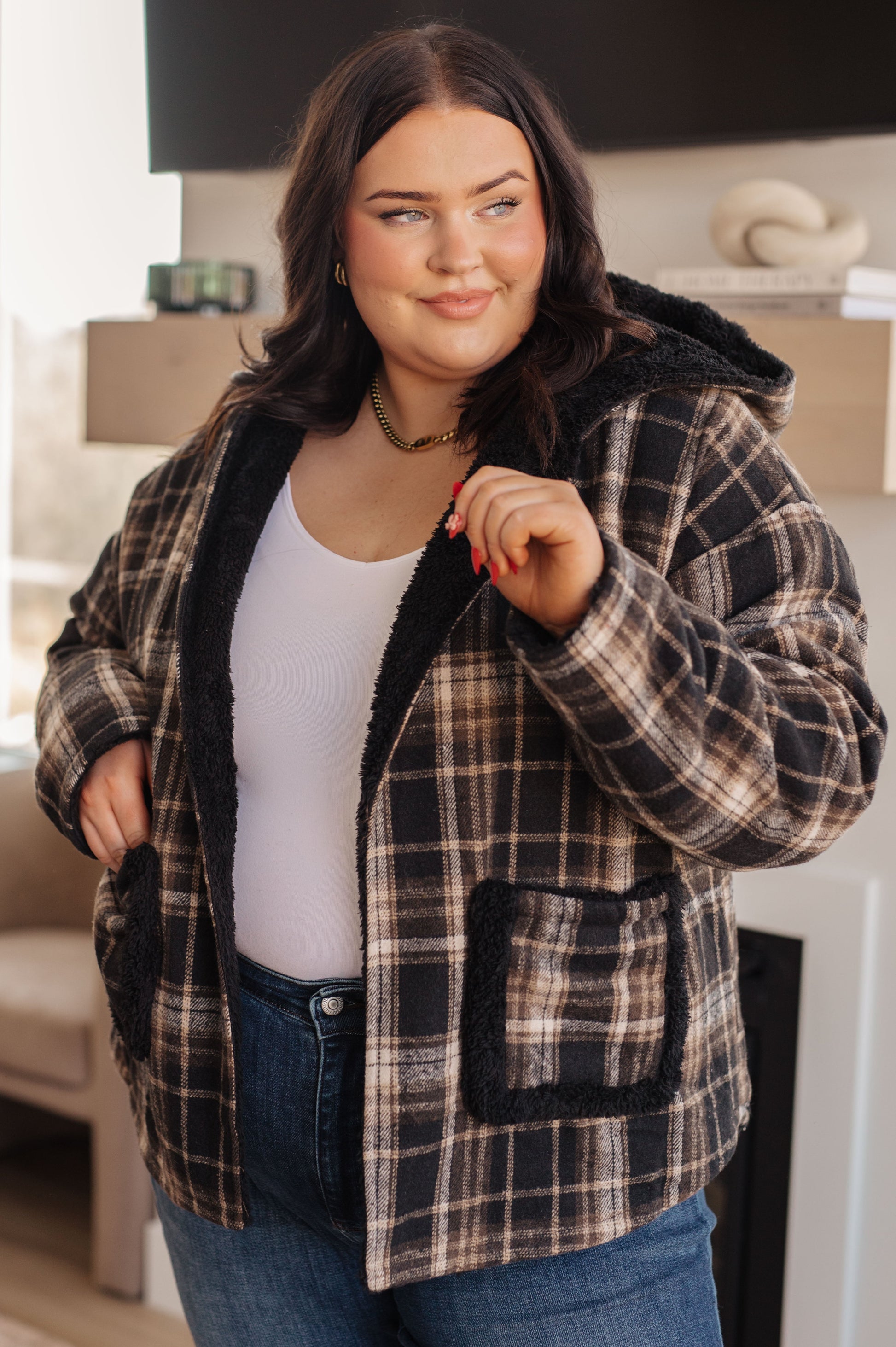 Warped Noise Reversible Plaid Shacket - G Marie's Boutique 