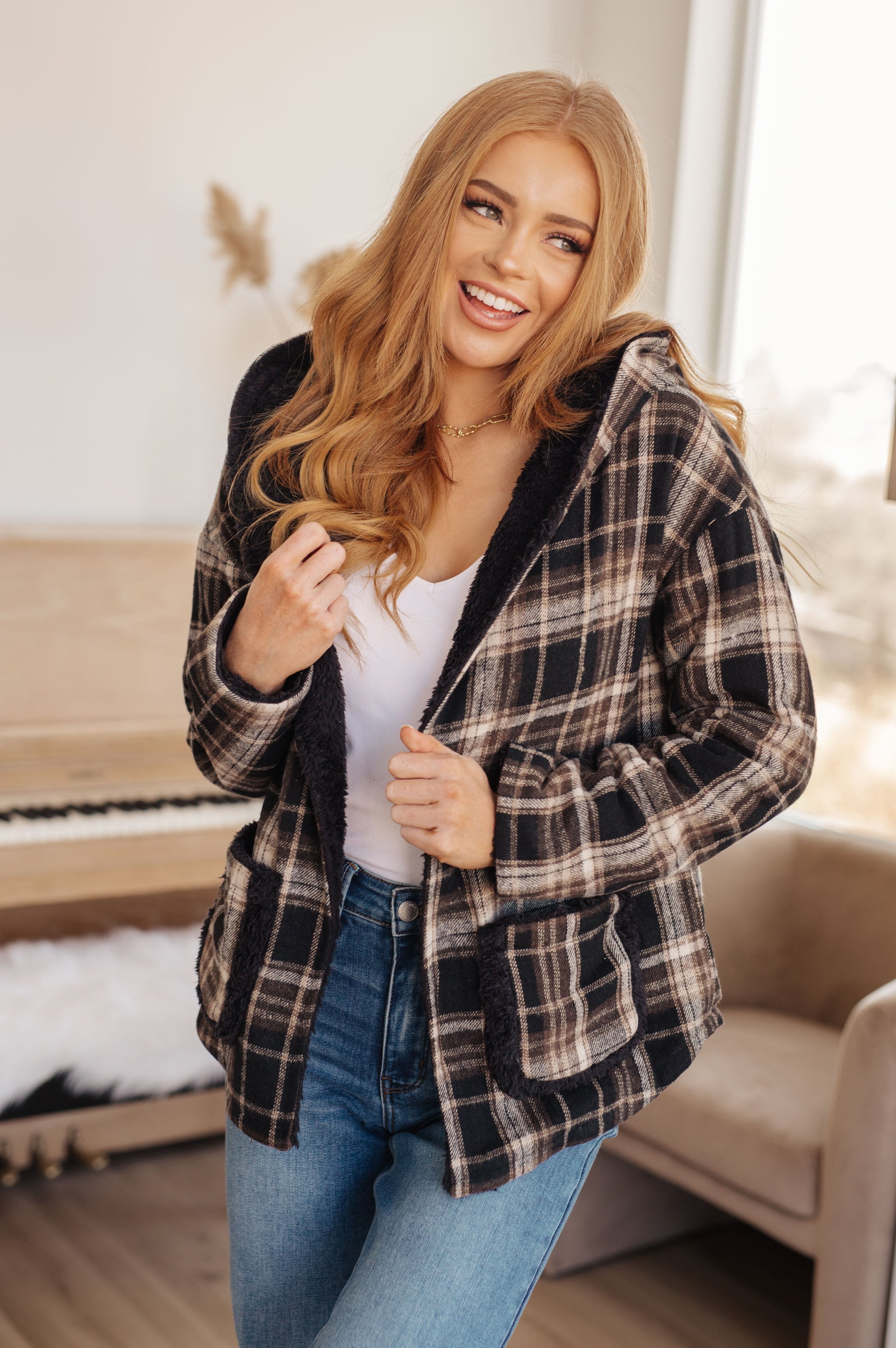 Warped Noise Reversible Plaid Shacket - G Marie's Boutique 