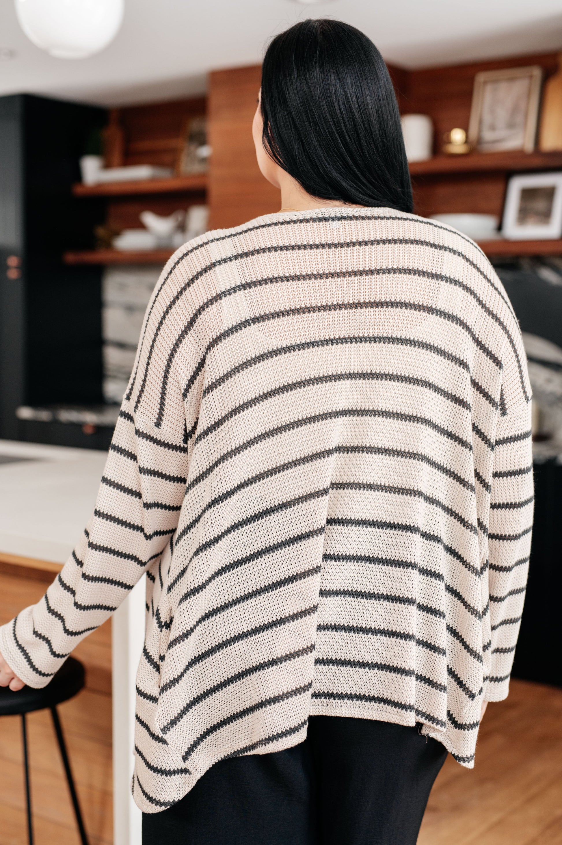 Weekend Adventure Striped Longline Cardigan - G Marie's Boutique 