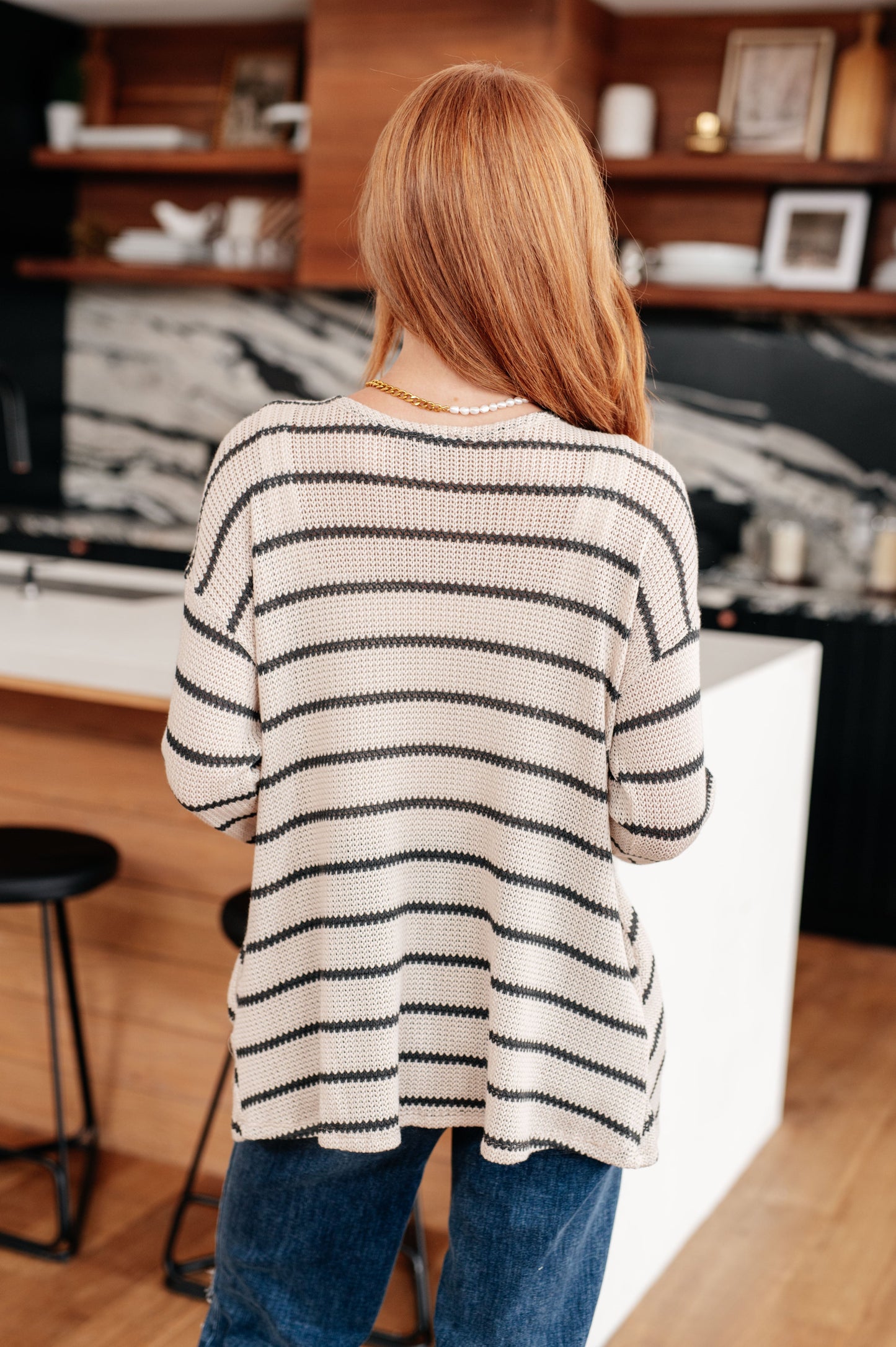 Weekend Adventure Striped Longline Cardigan - G Marie's Boutique 