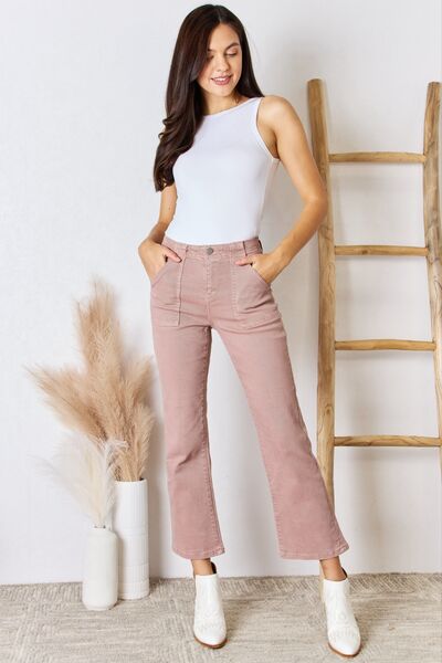 RISEN Full Size High Rise Ankle Flare Jeans - G Marie's Boutique 