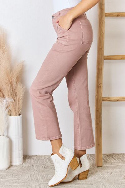 RISEN Full Size High Rise Ankle Flare Jeans - G Marie's Boutique 