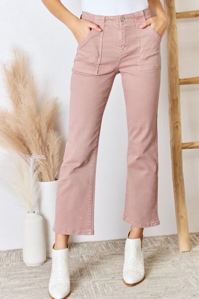 RISEN Full Size High Rise Ankle Flare Jeans - G Marie's Boutique 