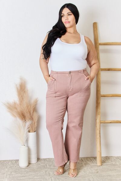 RISEN Full Size High Rise Ankle Flare Jeans - G Marie's Boutique 